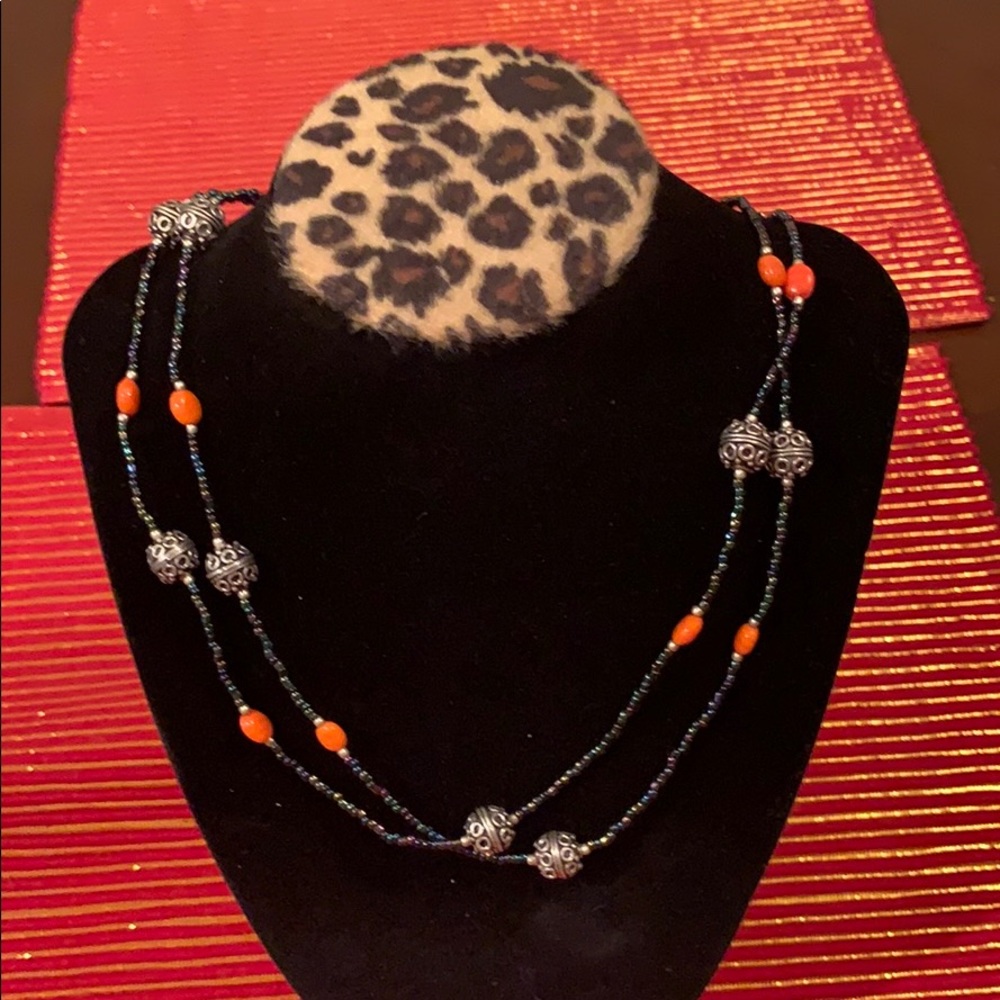 Colorful beaded necklace.